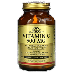 香港直发Solgar维生素C素食胶囊促进心血管健康100粒