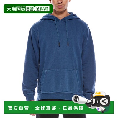 自营Stone Rose Garment Washed Hoodie - blue 美国奥莱直发