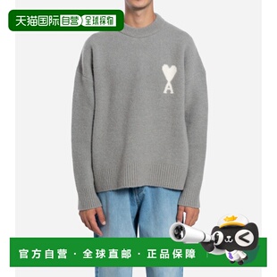 1h可退 香港直邮Ami Paris 男士 Pull Col Rond Ami De Coeur en