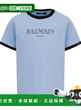 香港直邮BALMAIN 男童T恤 BY8P41KZ3672652NE SS2026 宝蓝色