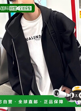 1h可退 日本直邮neos男女同款短款宽松版型连帽拉链卫衣 K1050