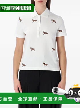 美国直邮THOM BROWNE - Women Horse Half Drop Embroidery Short
