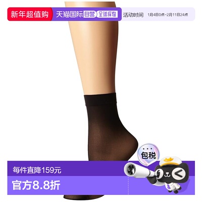 1h可退 香港直邮Wolford 女士 Individual 10 袜子 black黑色 舒