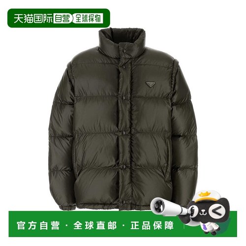 香港直邮PRADA 男士羽绒服 SGC863SOOO17XSF0334 AW2025 深棕色