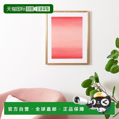 自营 Safavieh Legally Pink 裱框墙艺术 - 热粉色/浅粉色 美国奥