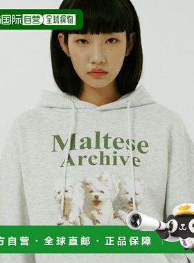 韩国直邮WAIKEI韩国小众设计师狗狗图案时尚日常舒适卫衣YK22SSTS