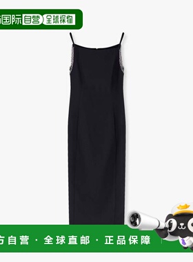 1h可退 香港直邮Pinko 品高 女士 Bergamotto details 珠宝连衣裙