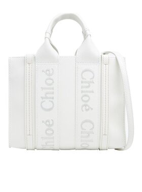CHLOÉ 女士斜挎包 C22WS397I60101 SS2024 白色 徽标单肩包