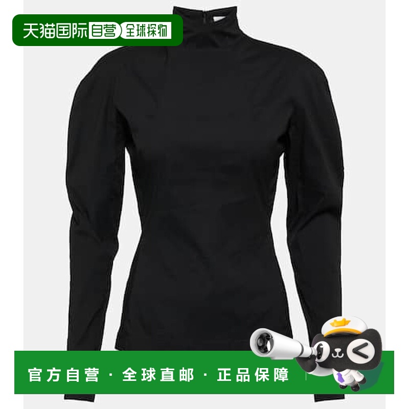 香港直邮Alaia 女士 高领上衣 black黑色 舒适时尚半高领针织衫