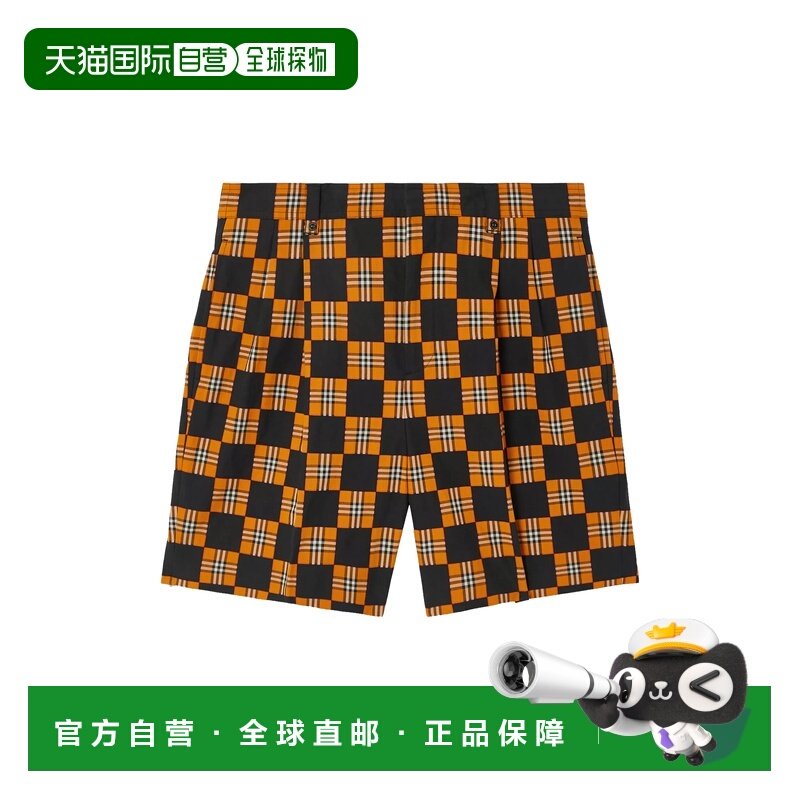 1h可退 香港直邮Burberry 巴宝莉 男士 格纹棉质量裁短裤  804258,男装,休闲裤,淘宝优惠券,粉丝福利购,淘宝优惠卷