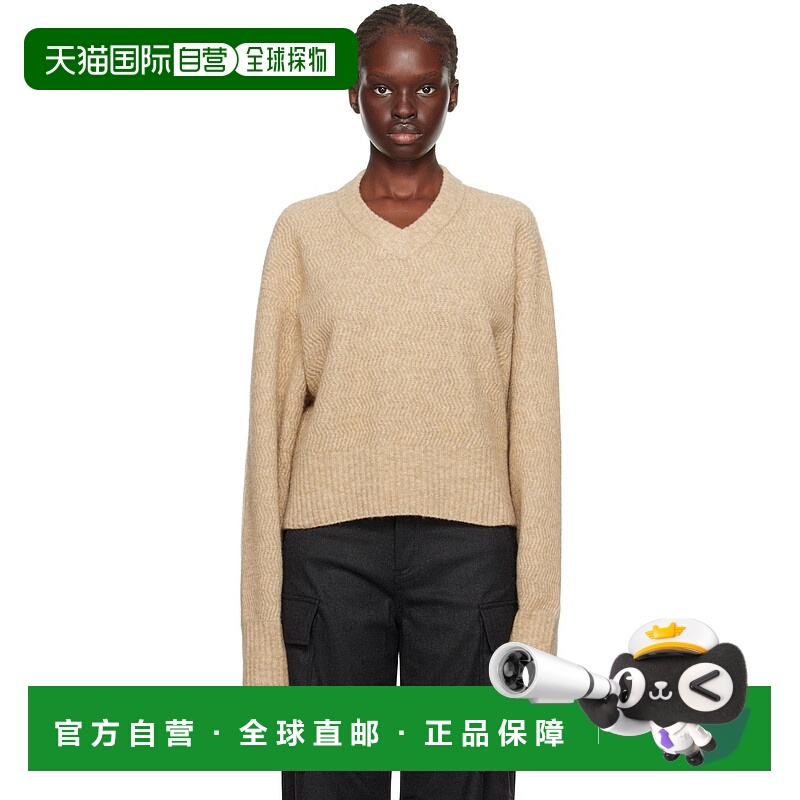 1h可退 香港直邮潮奢 Filippa K 女士 驼色 Structure 毛衣 30095