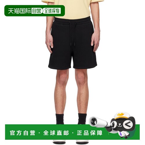 1h可退 香港直邮潮奢 Ami Paris 男士 黑色 Ami de Cœur 短裤 USO