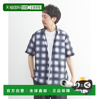 1h可退 日本直邮MEN'S MELROSE 男士 夏季宽松半袖衬衫 休闲百搭