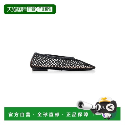 香港直邮Staud 女士 Alba 网状芭蕾舞鞋 black黑色 舒适时尚