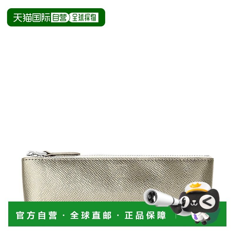 1h可退 日本直邮Barca 男女同款 牛革压纹 金扣笔袋 pmo-baac005-