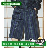 运动印花队服休闲裤 1h可退 尼龙宽松短裤 新款 日本直邮UMBRO 联名