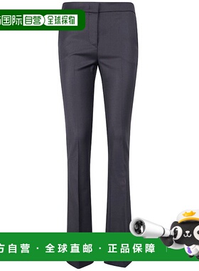 1h可退 香港直邮潮奢 Blumarine 蓝色情人 女士 褶襉斜紋褲 A522P