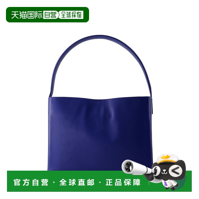 自营 ines de la fressangeLeonore L单肩包-皮革-蓝色钴蓝色 美