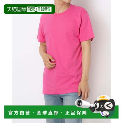 日本直邮SUPREME T恤 玫红色 基础款短袖长袖运动
