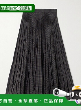 1h可退 香港直邮Balenciaga 巴黎世家 女士 褶皱半身裙 808777TQU