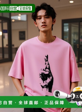 韩国直邮RAF SIMONS 男士T恤231M119190010034SS23 HADN SIGN SHO