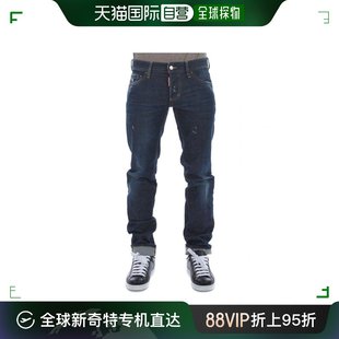 S74LB0156 香港直邮Dsquared2男士 蓝色修身 470 牛仔裤 S30144