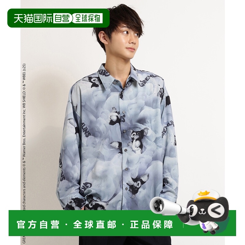 1h可退 日本直邮MILKBOY 男女同款 SMOKEY GIZMO 联名印花衬衫 20