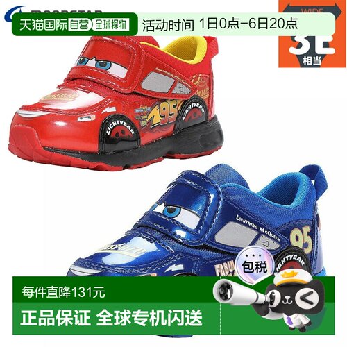 日本直邮Moonstar Disney DN C1323 儿童鞋迪士尼汽车主题Ag+
