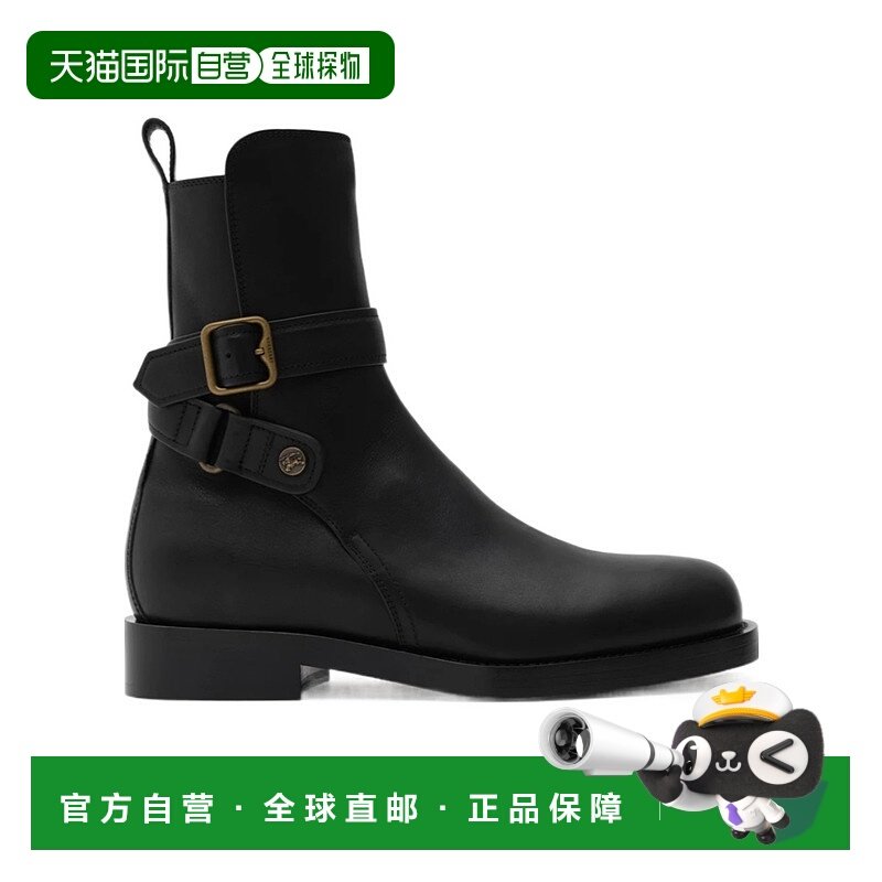 1h可退 香港直邮Burberry 皮革 Ledger 骑士靴 81192611