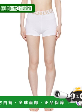 1h可退 香港直邮潮奢 versace 范思哲 女士 白色 Greca Border 平