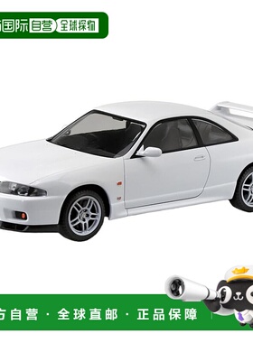【日本直邮】青岛文化 1/32 乐拼 R33 SKYLINE GTR 白色 已分色