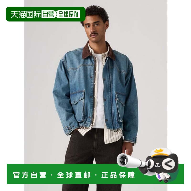 日本直邮levi’s 李维斯 LEVI'S 希尔托普夹克 中度靛蓝 做旧