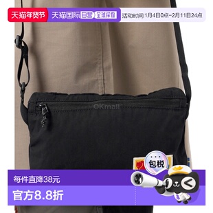 韩国直邮fjallraven瑞典北极狐斜挎包男女款黑色休闲时尚潮流百搭