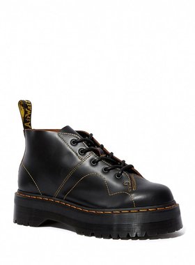 Dr. Martens Church Quad 黑色复古光滑款