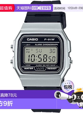 【日本直邮】卡西欧 数字电子手表 F-91WM-7AJH 黑色