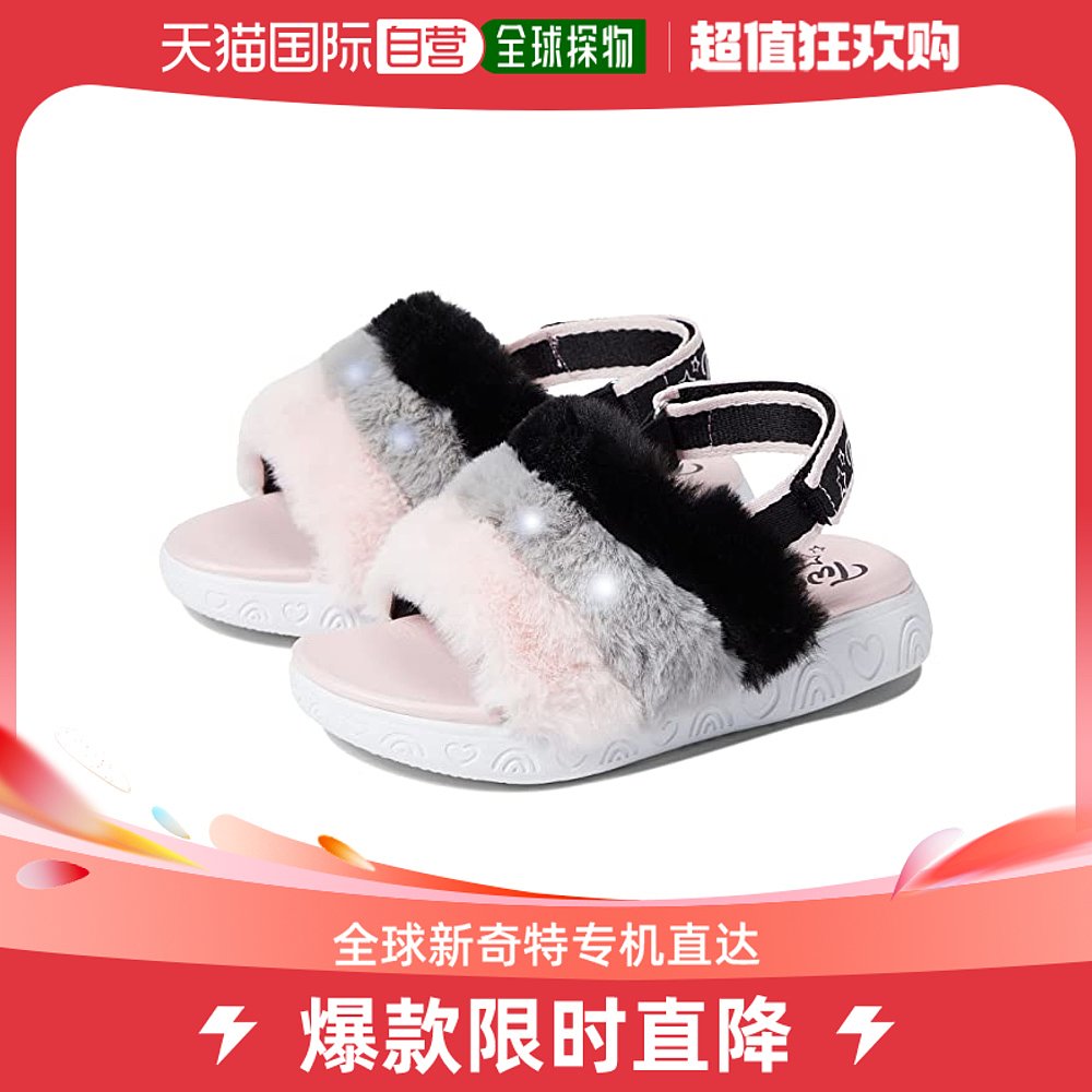 香港直邮潮奢 skechers女童Toes- Rainbow Shines 314883L闪烁