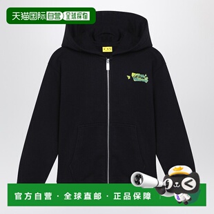 男童 1h可退 white off 黑色箭号亚克力拉链卫衣童 香港直邮潮奢