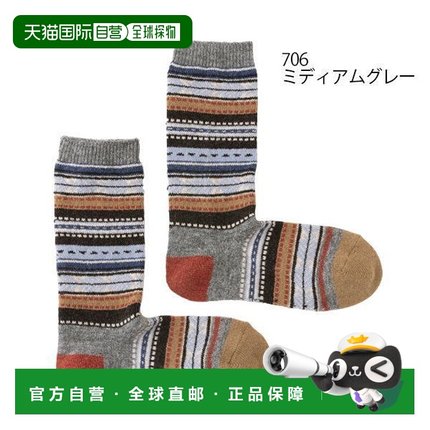 日本直邮Rasox 提花中筒袜 CA132CR04 可选颜色：102（燕麦色）20