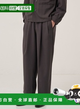 1h可退 日本直邮MARKA 男装 宽松直筒 易打理西裤 双褶设计 11554