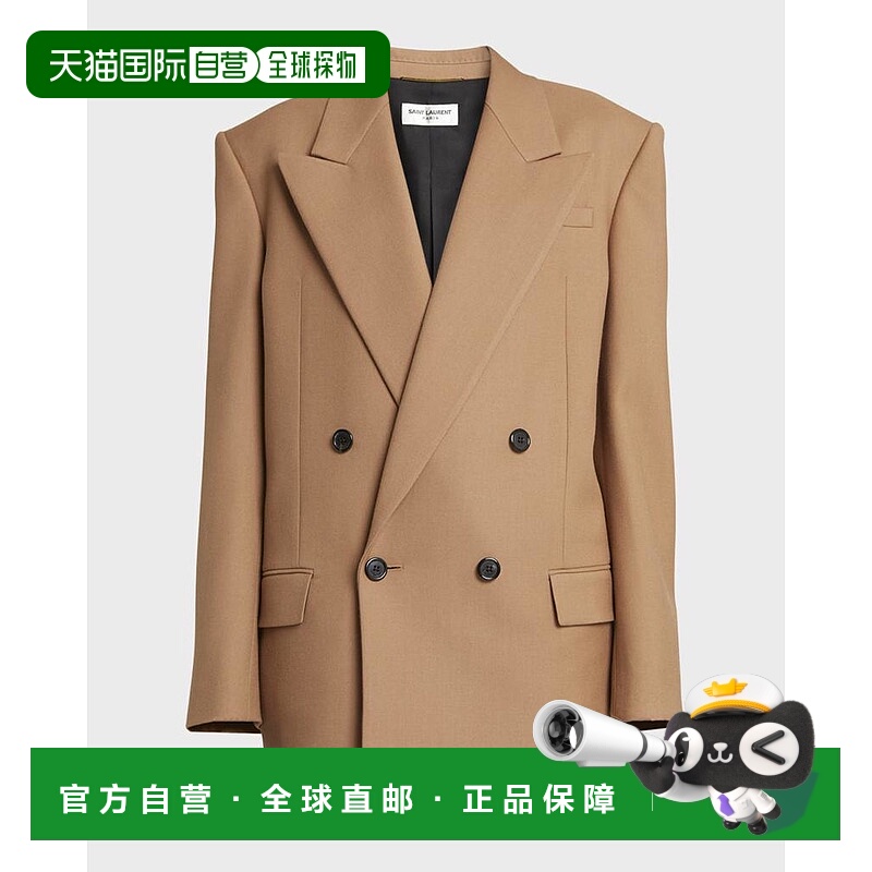 1h可退 【美国直邮】yves saint laurent 女士 外套羊毛西装夹克