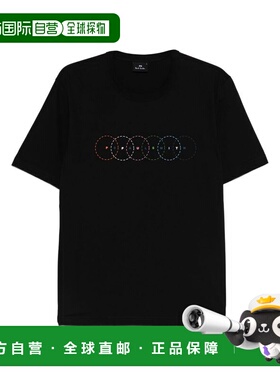 1h可退 香港直邮Paul Smith 男士 CIRCLES 有机棉T恤 M2R220XVP55