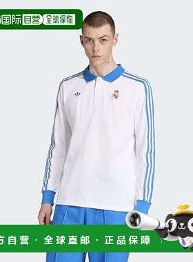 1h可退 日本直邮adidas 男士 80年代复古 长袖Polo衫 KKW84