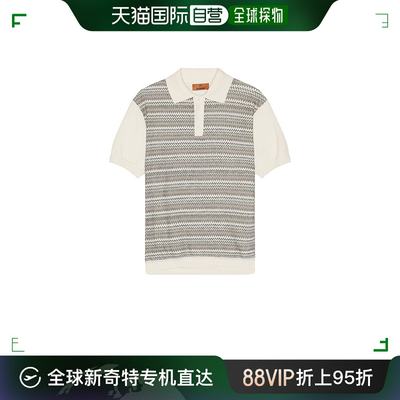 香港直邮潮奢 MISSONI 米索尼 男士 短袖Polo衫 US24S20E