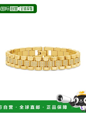 自营sterling foreverCZ Accent 表带手链 - 金色 美国奥莱直发