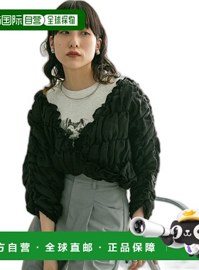 1h可退 日本直邮KBF 多功能褶皱设计女士上衣 KB4523R340泡泡袖