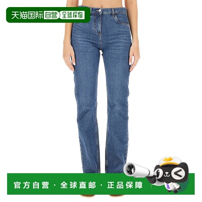 1h可退 香港直邮ETRO 女士休闲裤 13503 AW2023 蓝色牛仔裤直筒裤