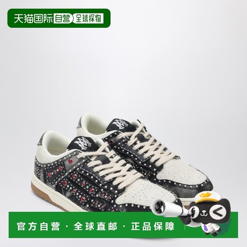 1h可退 香港直邮AMIRI 男士 Skel Top 低帮铆钉运动鞋 AMSNSN1002
