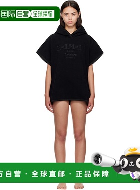 1h可退 香港直邮潮奢 Balmain 巴尔曼 女士 黑色 Couture 上装 BK
