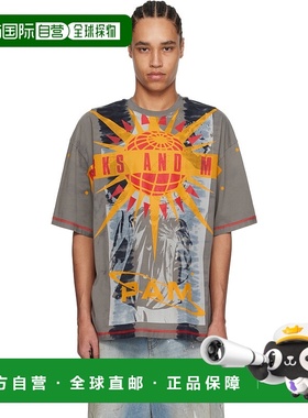 1h可退 香港直邮潮奢 Perks And Mini 男士 灰色 Sphere 360 T 恤