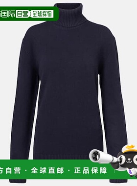 香港直邮TOT&Ecirc;ME 女士 羊绒毛衣 blue蓝色 舒适时尚高领